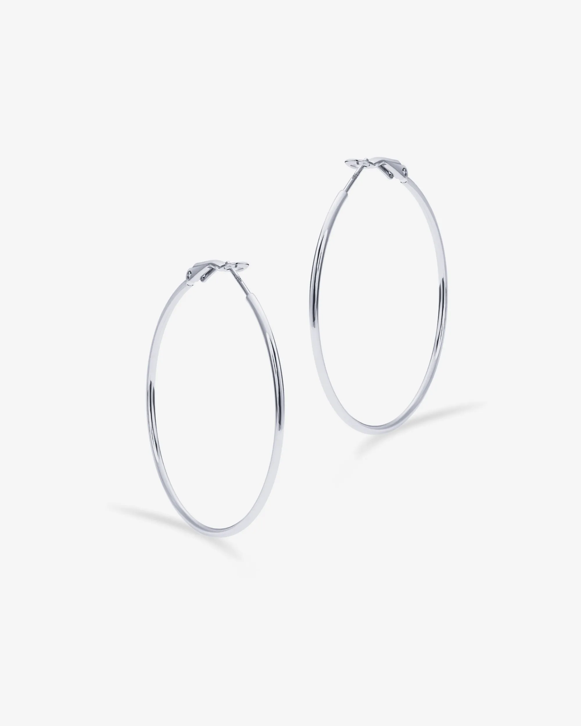 Clasp Back Thin Hoops