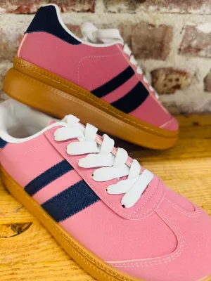 Cozzy pink and blue stripe