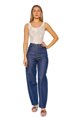 Cream Lace Scoop Neck Bodysuit