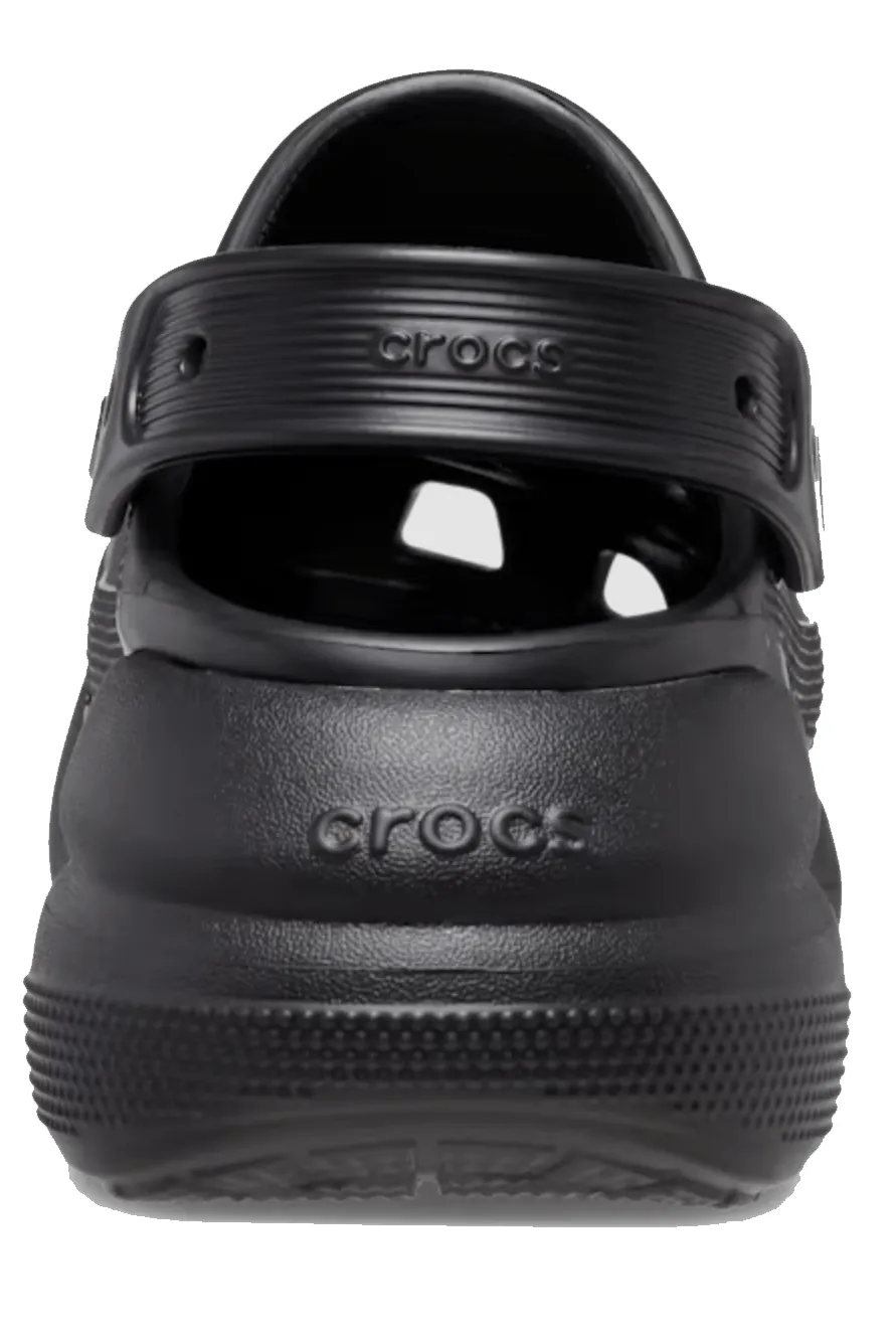 CROCS WOMEN'S CRUSH CLOG PLATFORM - BLACK