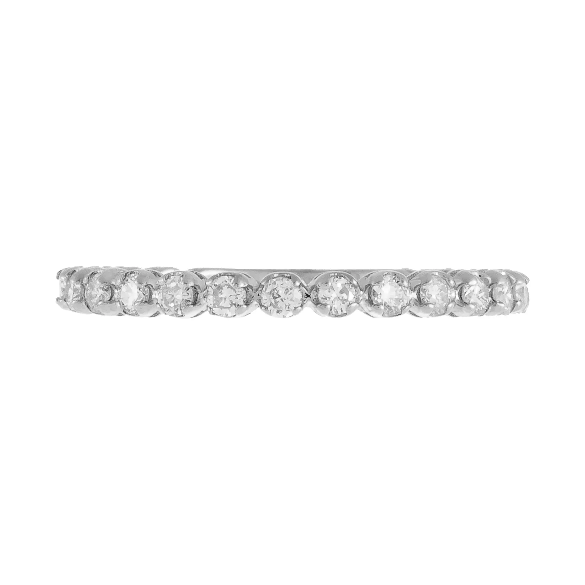 Diamond Thin Eternity Band 14K
