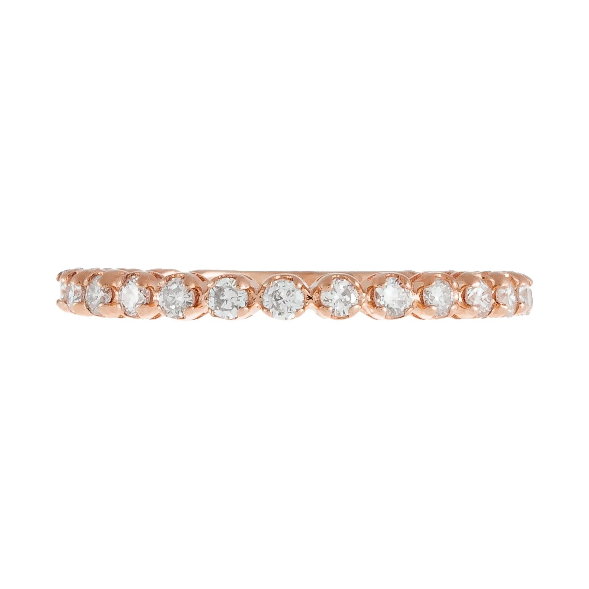 Diamond Thin Eternity Band 14K