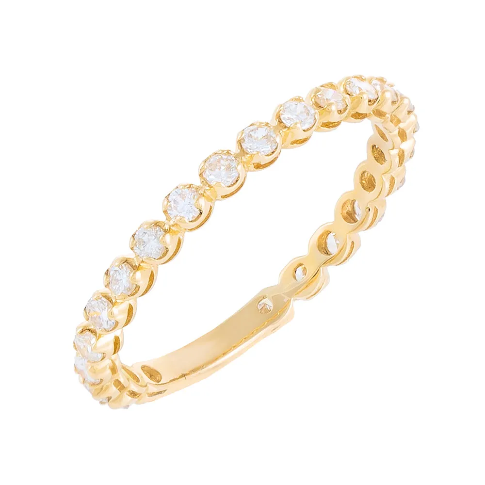 Diamond Thin Eternity Band 14K