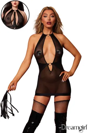 Dreamgirl Flogger Garter Slip