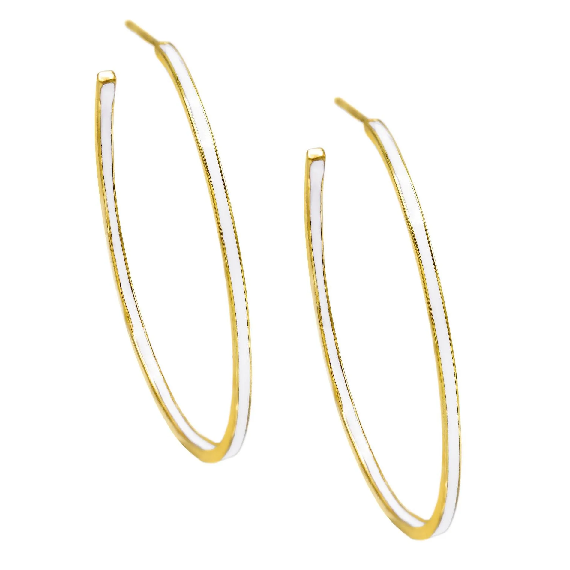 Enamel Thin Hoop Earring