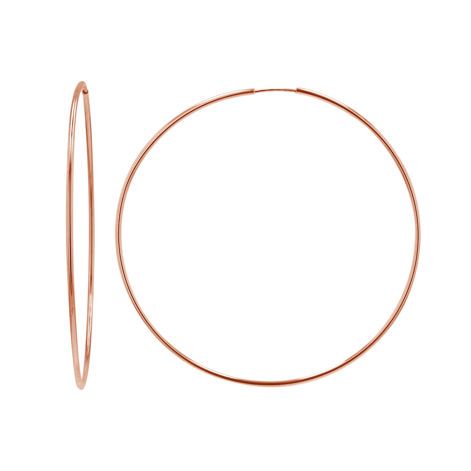 Endless Gold Hoop Earrings