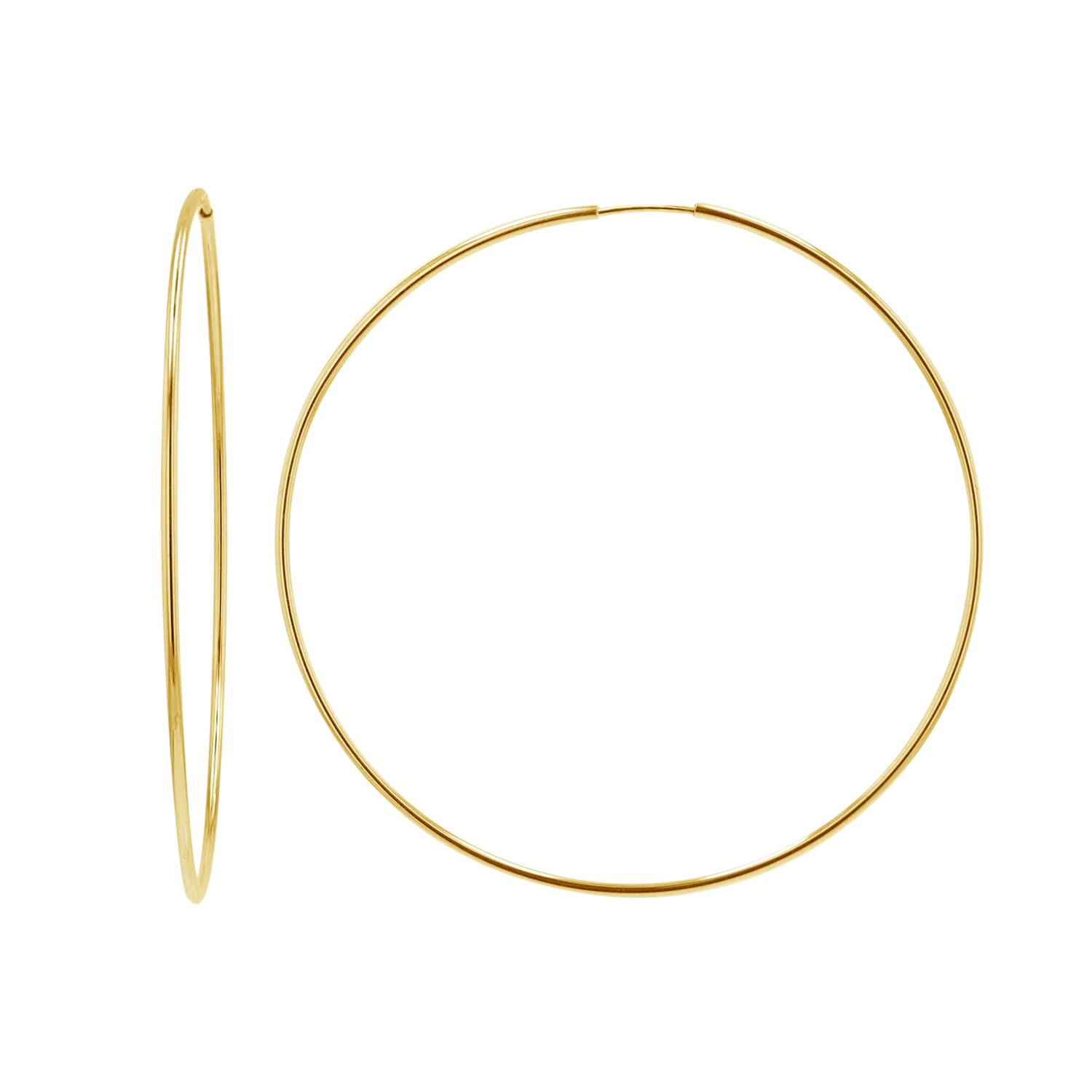 Endless Gold Hoop Earrings