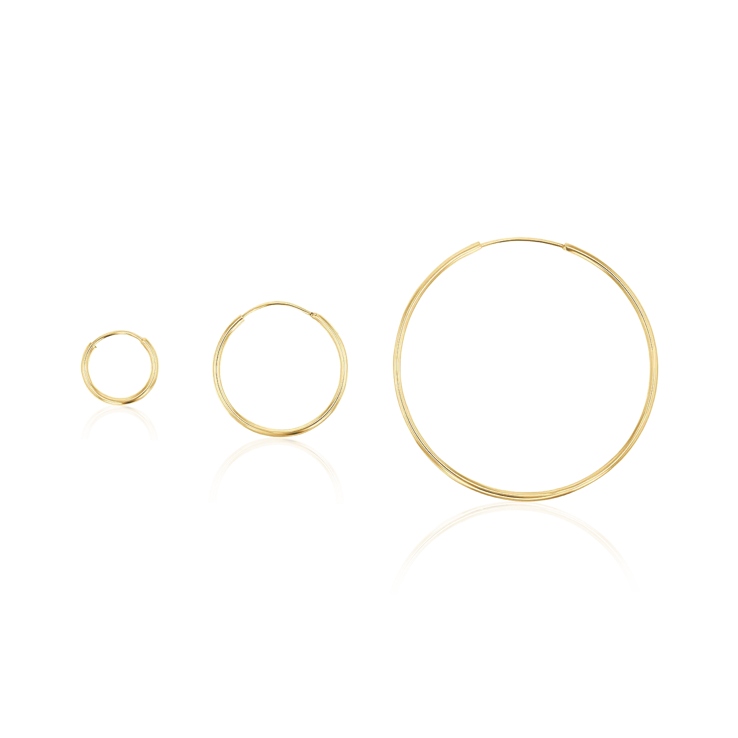 Endless Gold Hoop Earrings