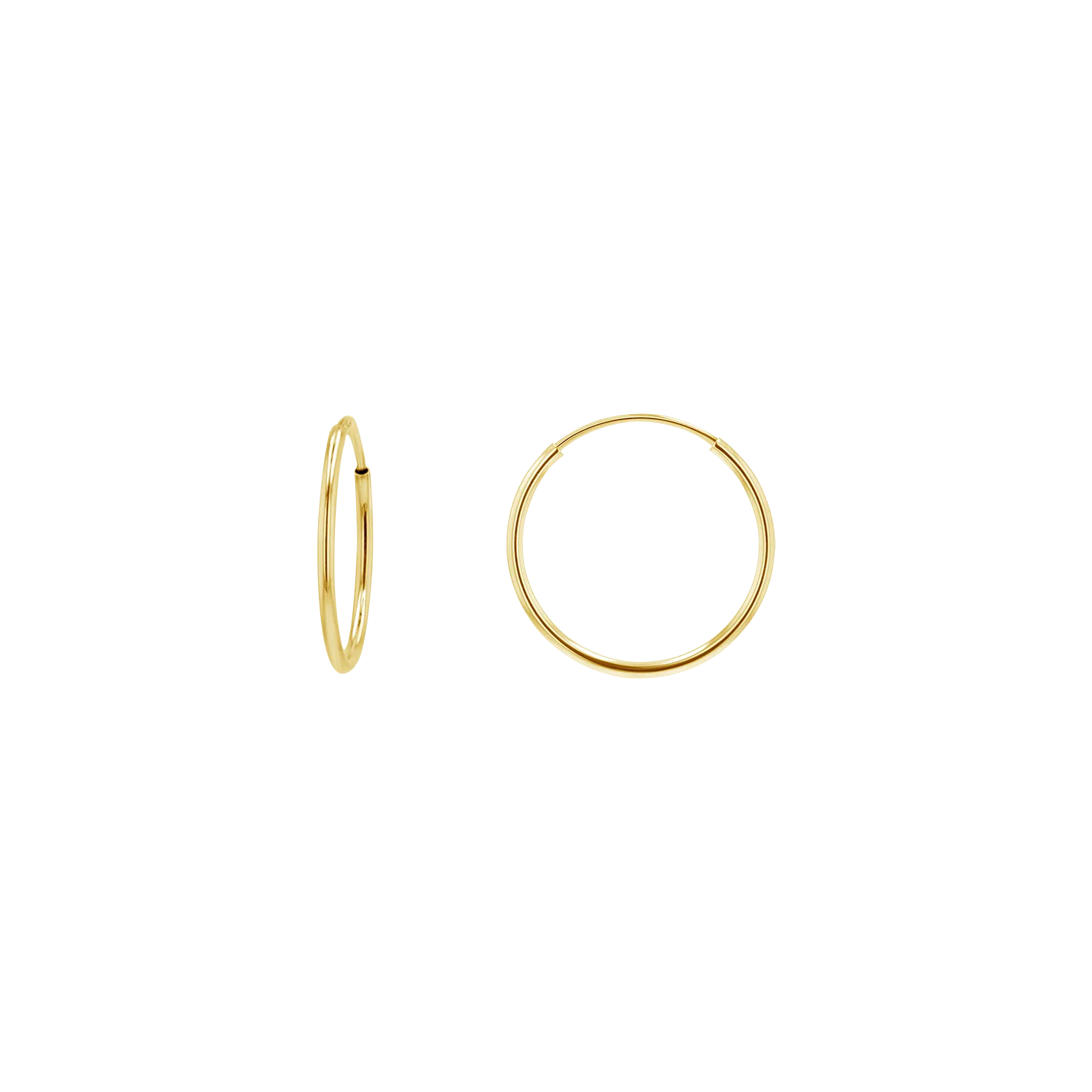 Endless Gold Hoop Earrings