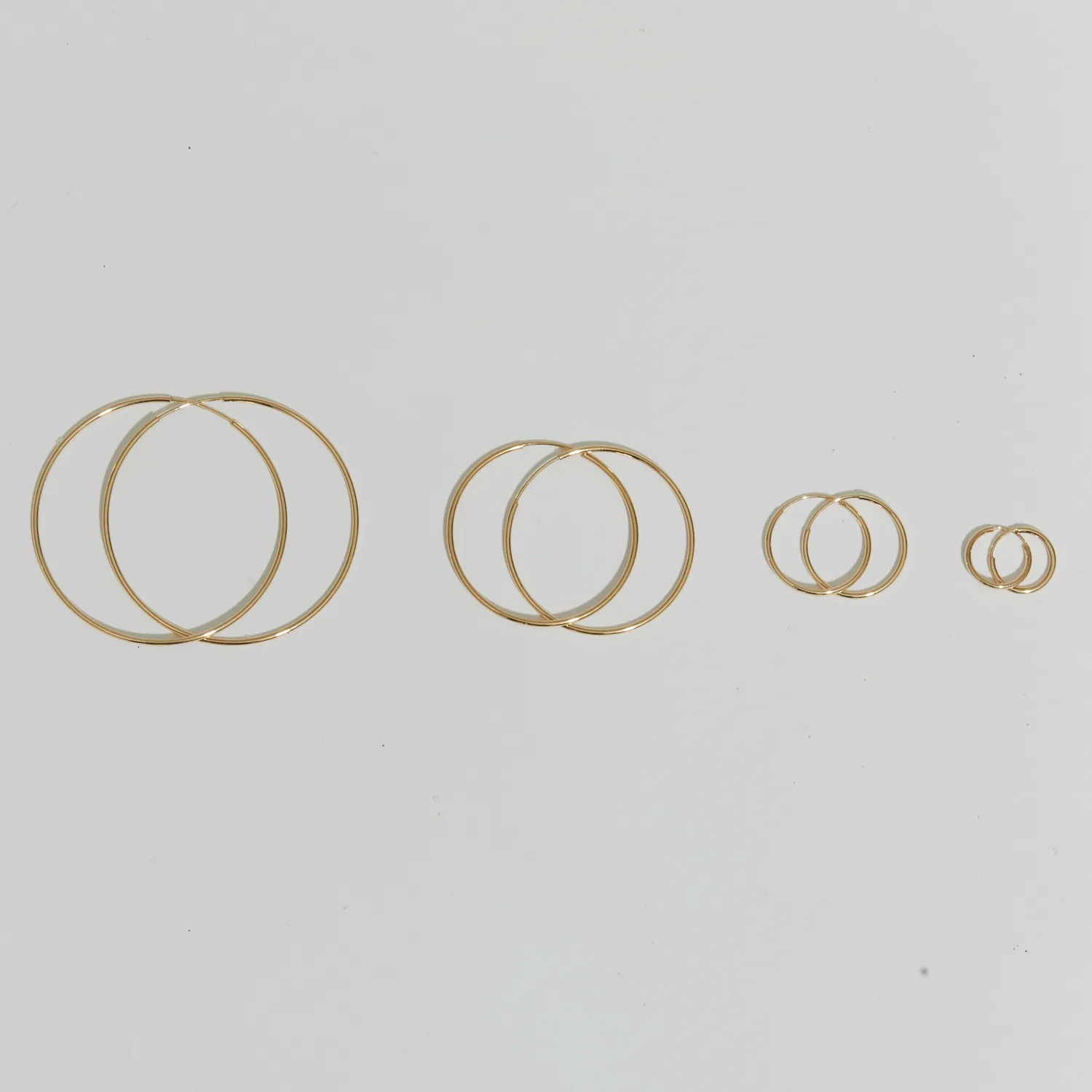 Endless Gold Hoop Earrings