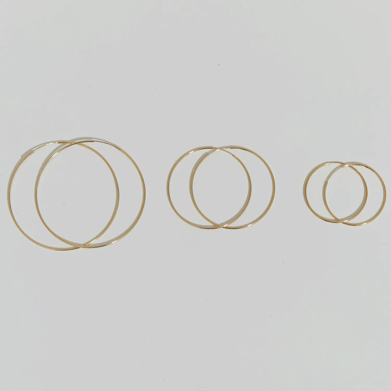Endless Gold Hoop Earrings