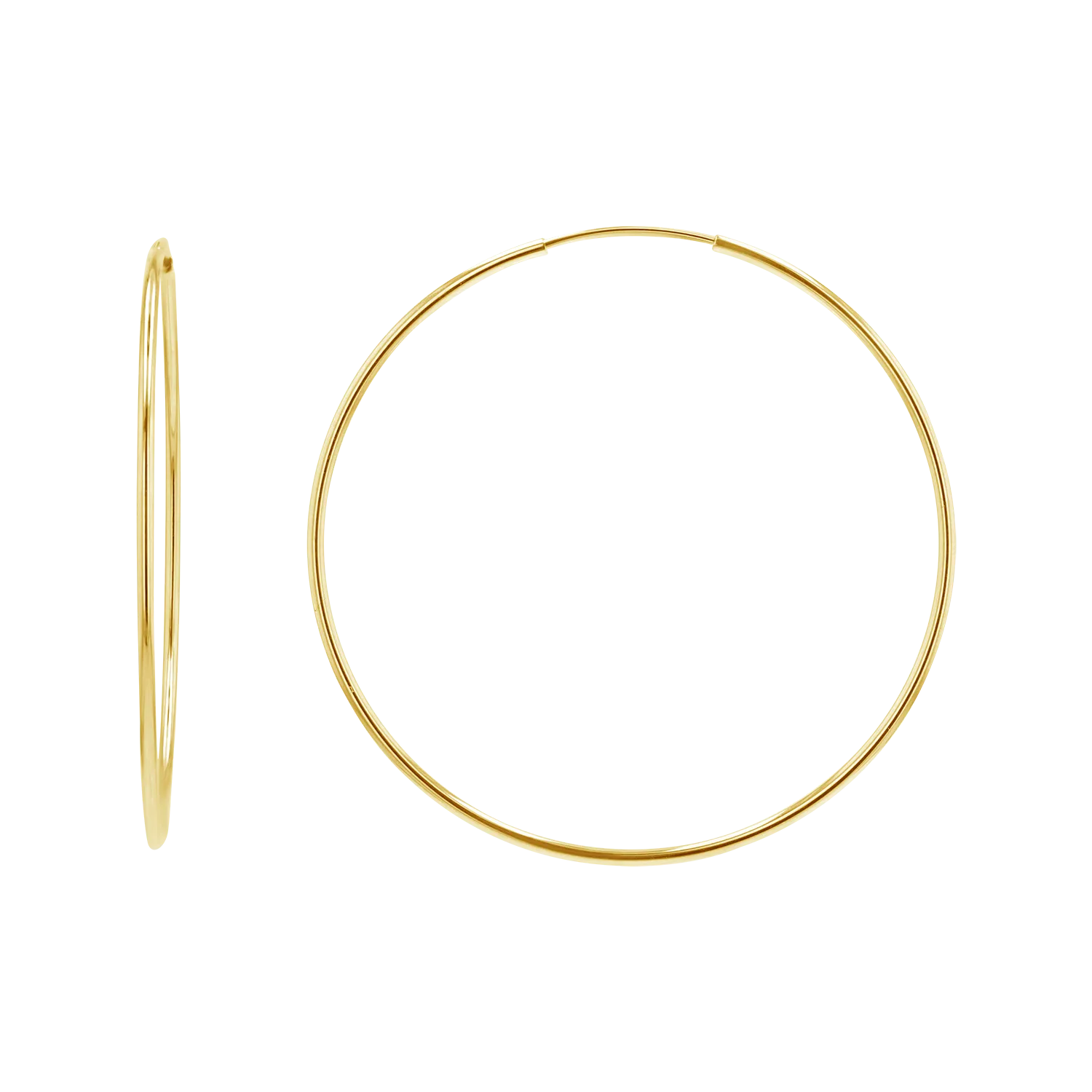 Endless Gold Hoop Earrings