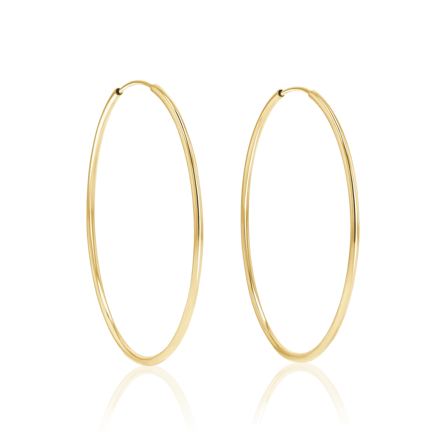 Endless Gold Hoop Earrings