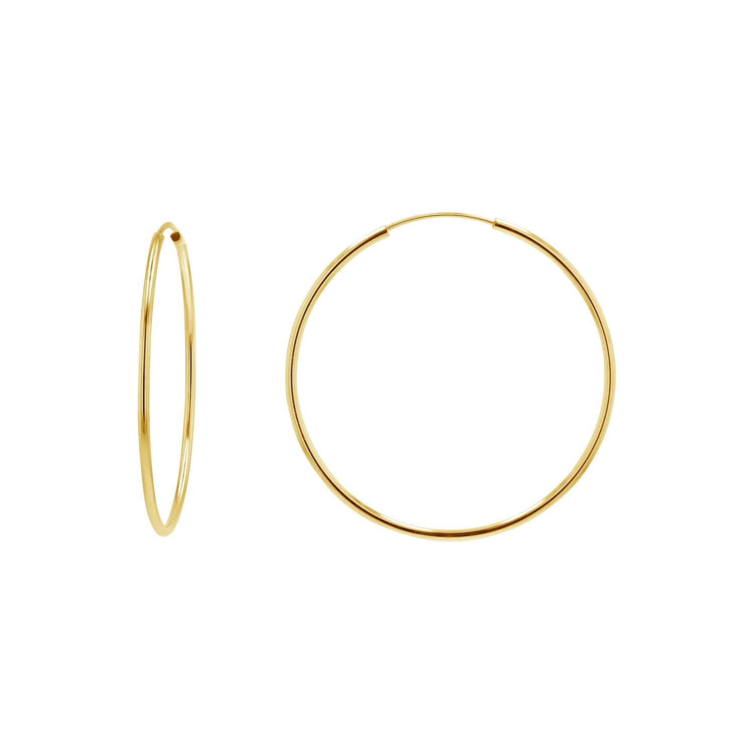 Endless Gold Hoop Earrings