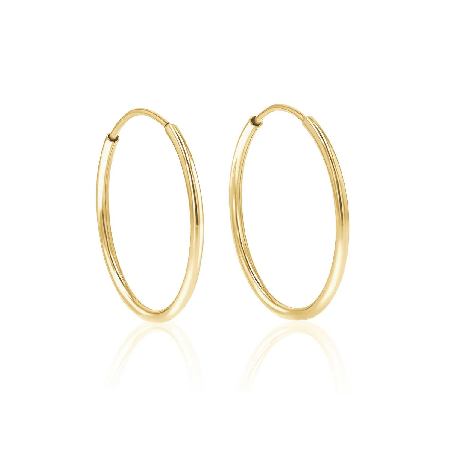Endless Gold Hoop Earrings