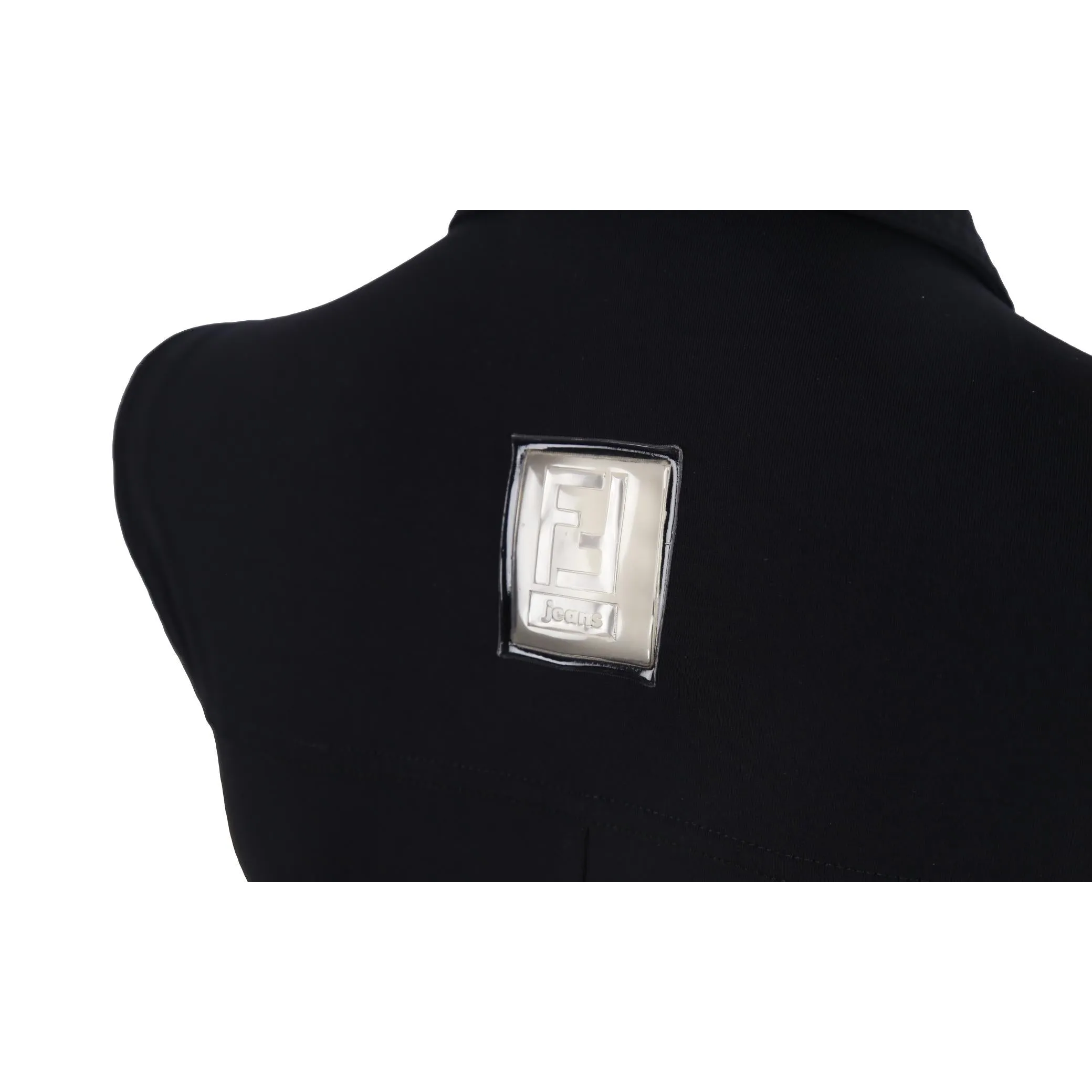 Fendi Black Logo Bodysuit