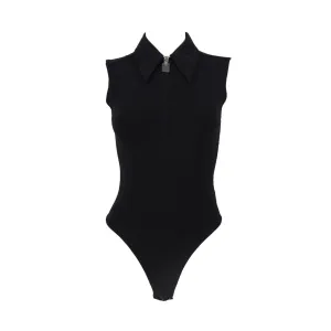 Fendi Black Logo Bodysuit