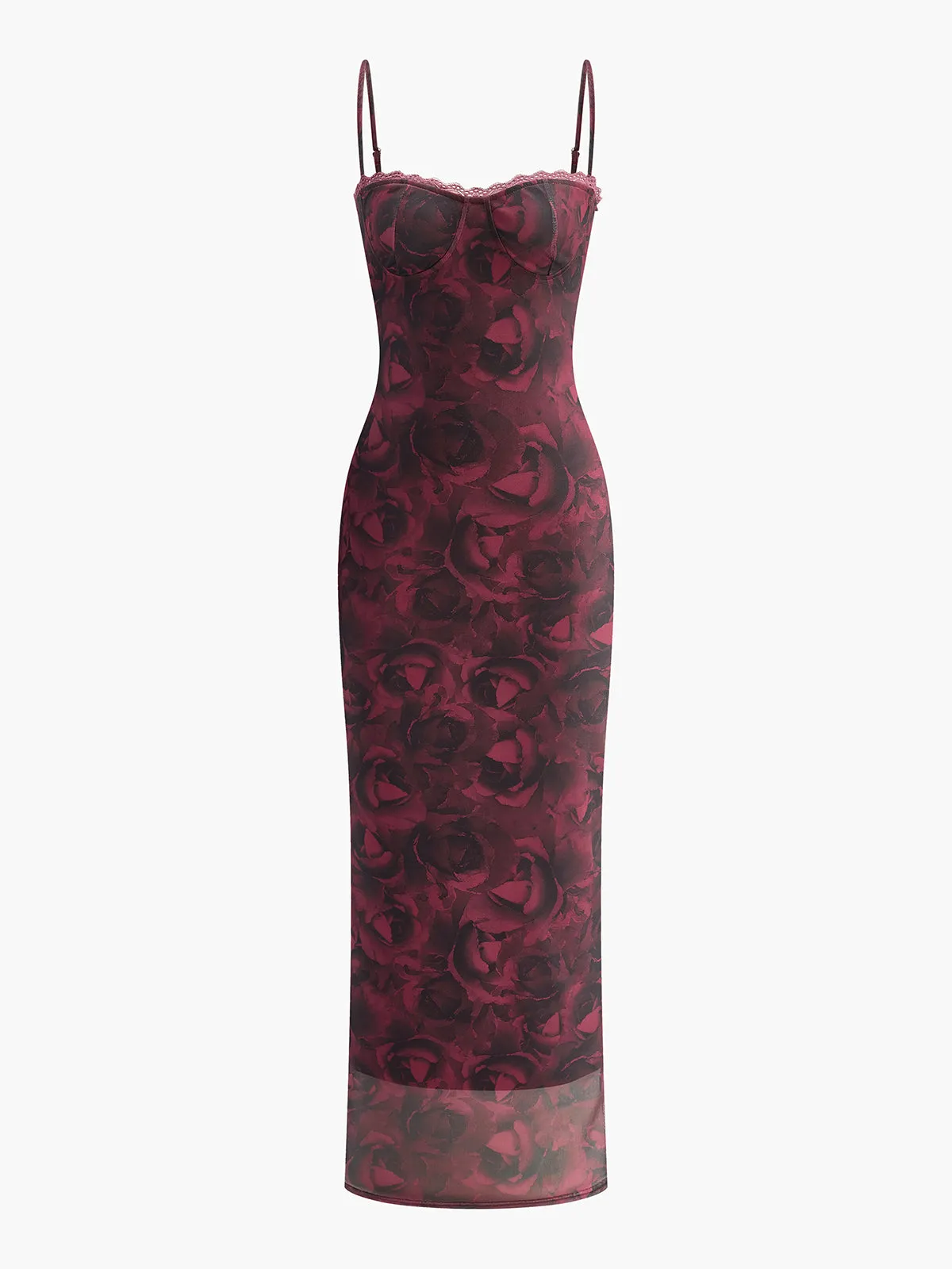 Floral Lace Slip Cami Dress
