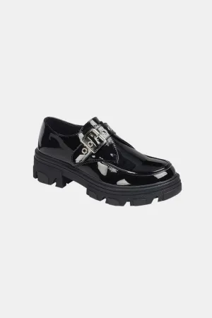 Forever Link Buckled Platform Lug Sole Loafers – Trendy