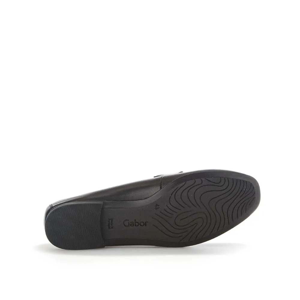 Gabor Loafer with Buckle Black