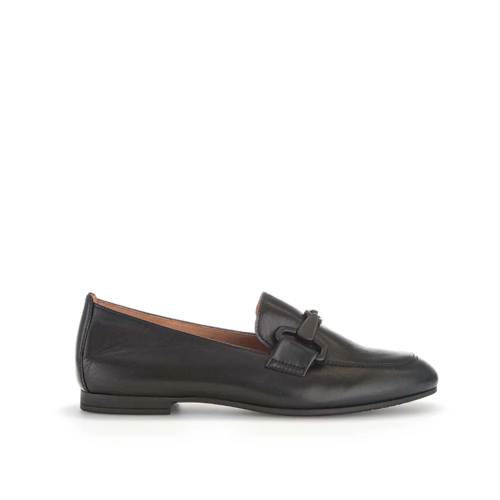Gabor Loafer with Buckle Black