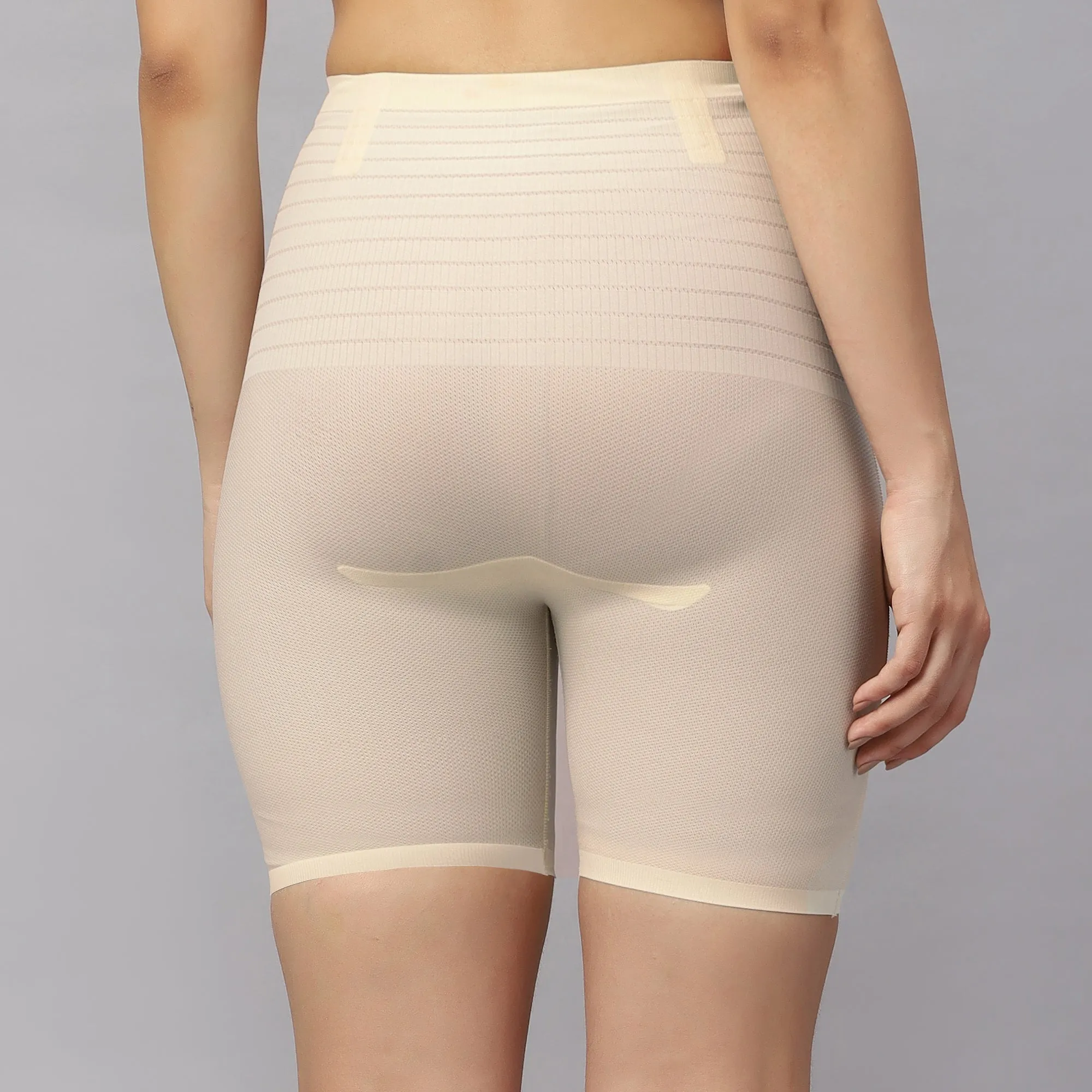 High Waist Ultra Thin Compression Shaper Shorts with Tummy, Hip & Thigh Control