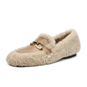 Hudson Leather Soft Plush Slip Loafers