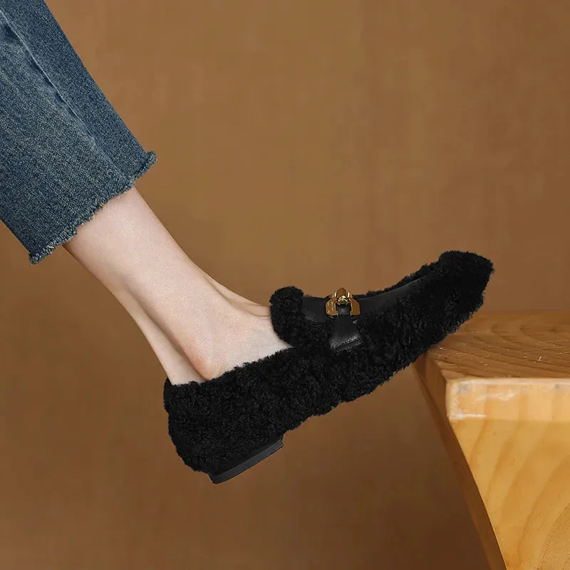 Hudson Leather Soft Plush Slip Loafers