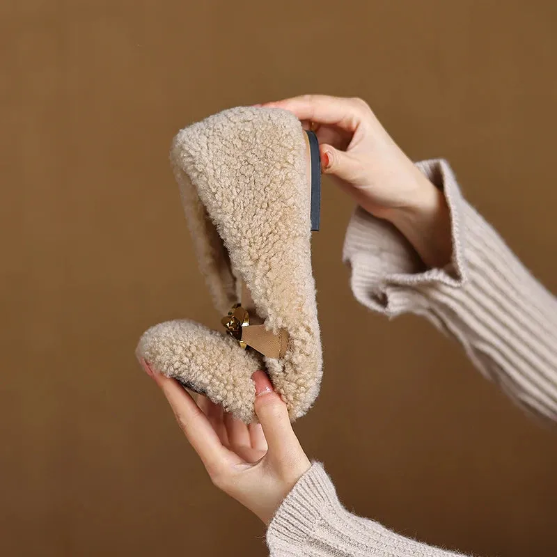 Hudson Leather Soft Plush Slip Loafers