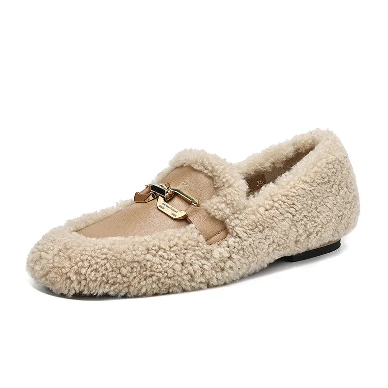 Hudson Leather Soft Plush Slip Loafers