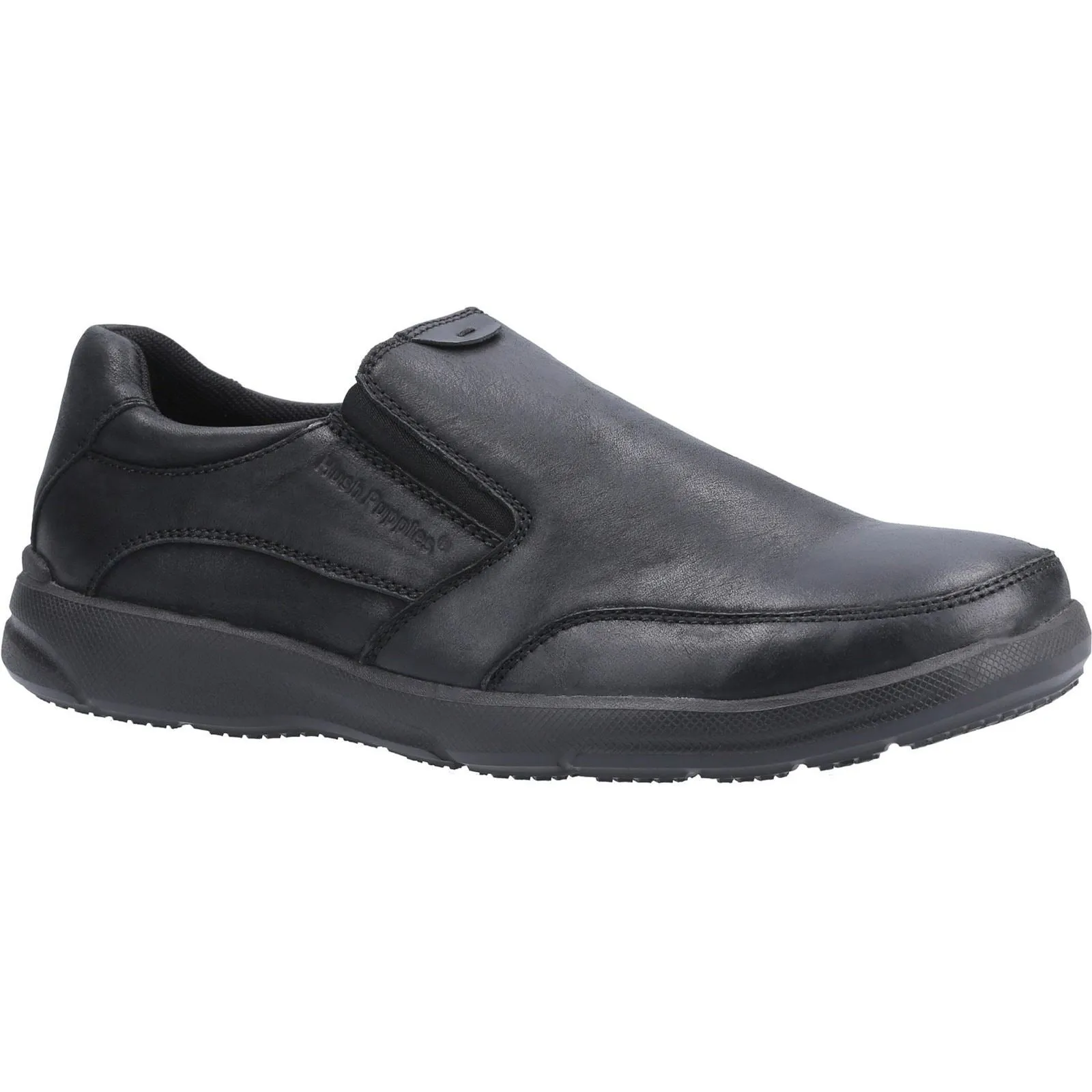 Hush Puppies Aaron Slip On Mens Shoes in Black