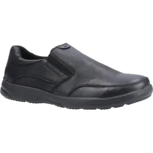 Hush Puppies Aaron Slip On Mens Shoes in Black