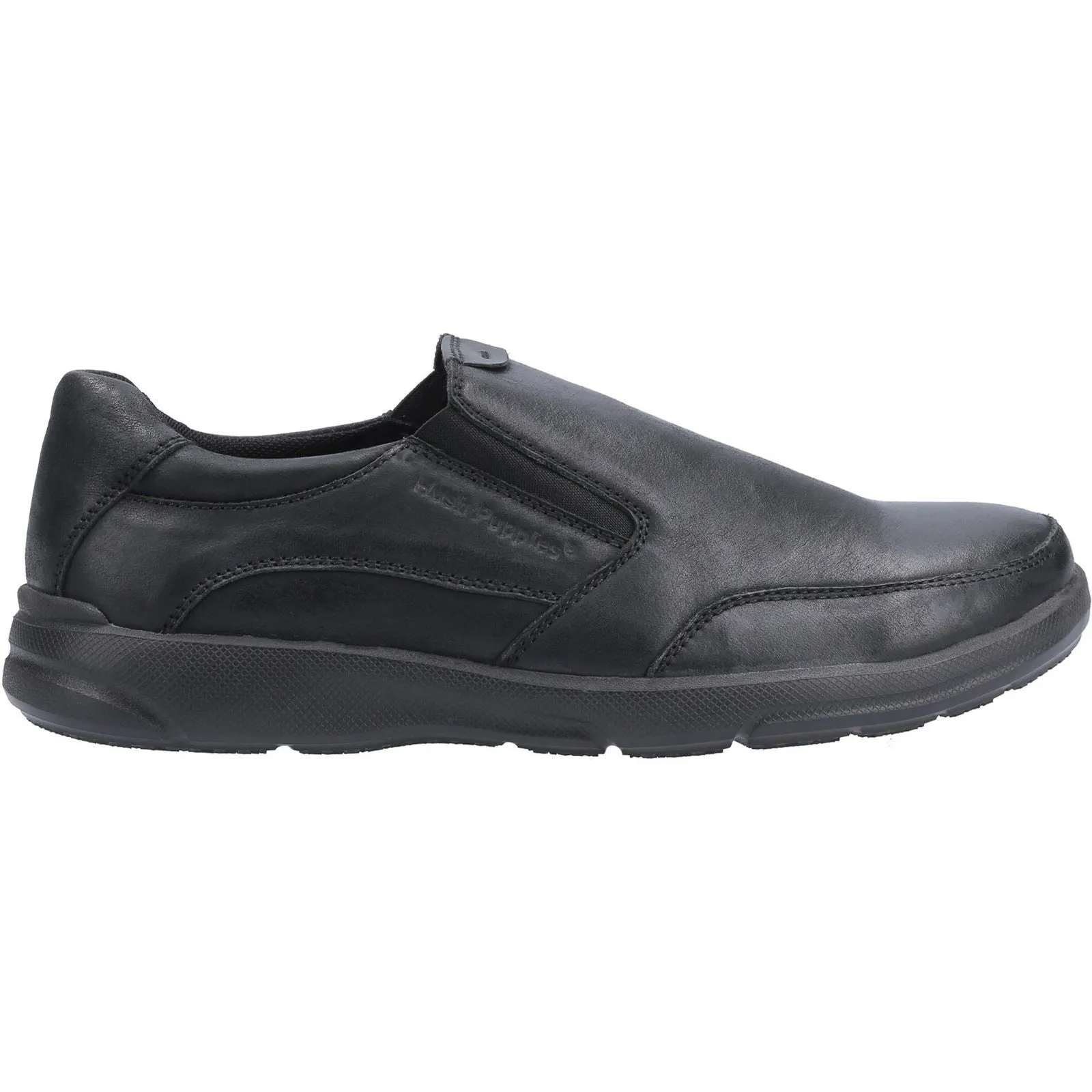 Hush Puppies Aaron Slip On Mens Shoes in Black
