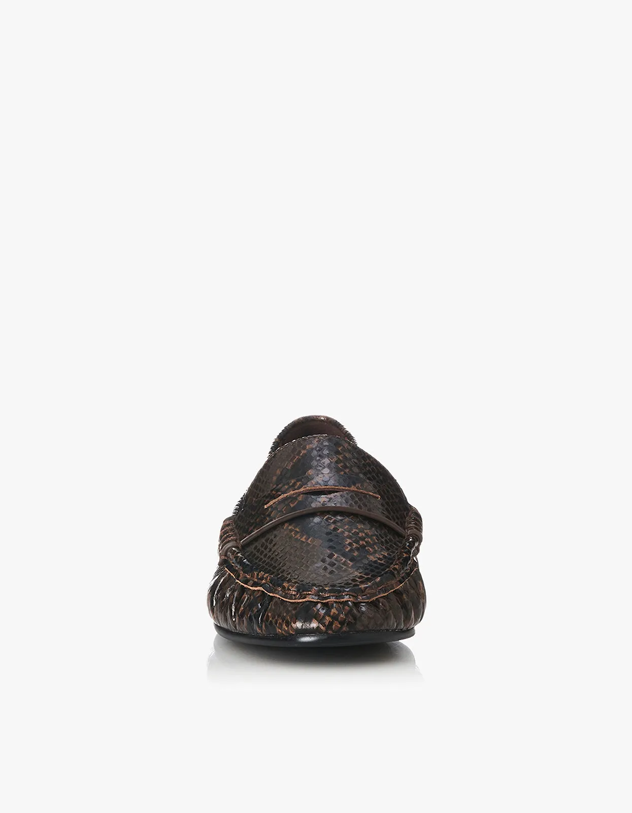 Ivana Loafer - Choc Snake