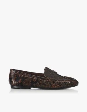 Ivana Loafer - Choc Snake