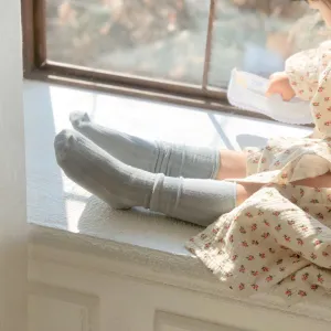 Joie Ribbed Knee Socks, Sky