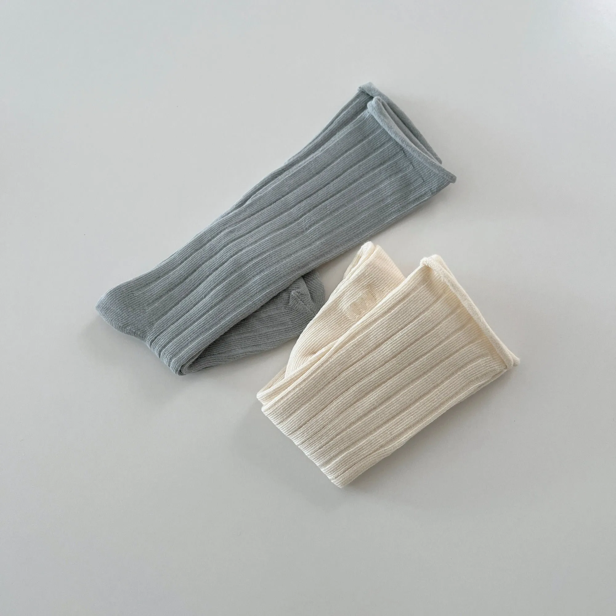 Joie Ribbed Knee Socks, Sky