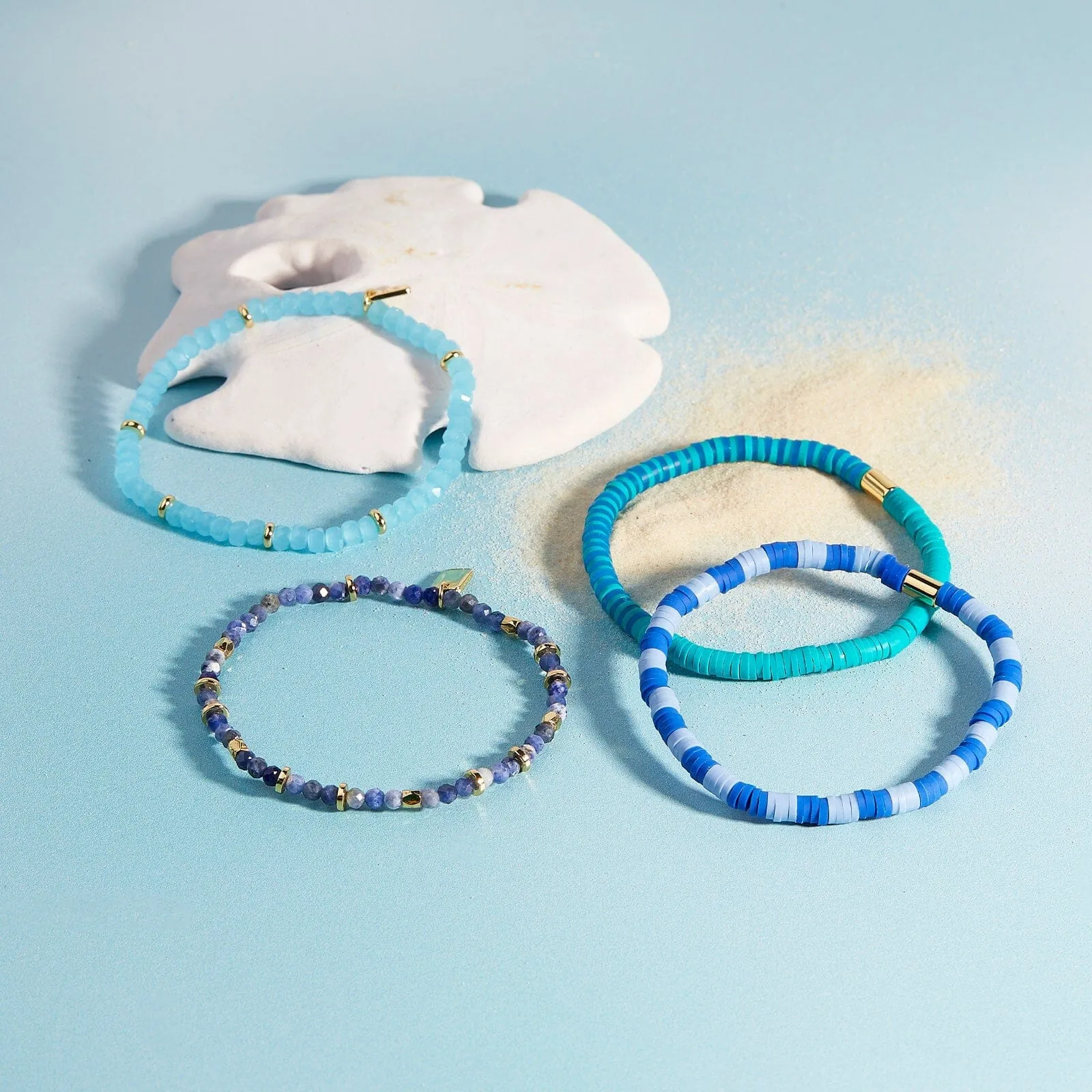 Lagoon Seascape Stretch Bracelet