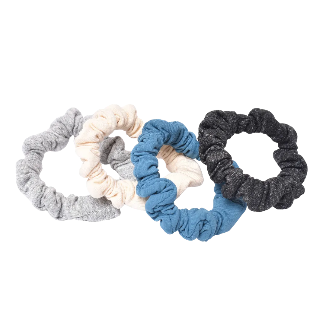 Leisure Collection Jersey Skinny Scrunchie Set