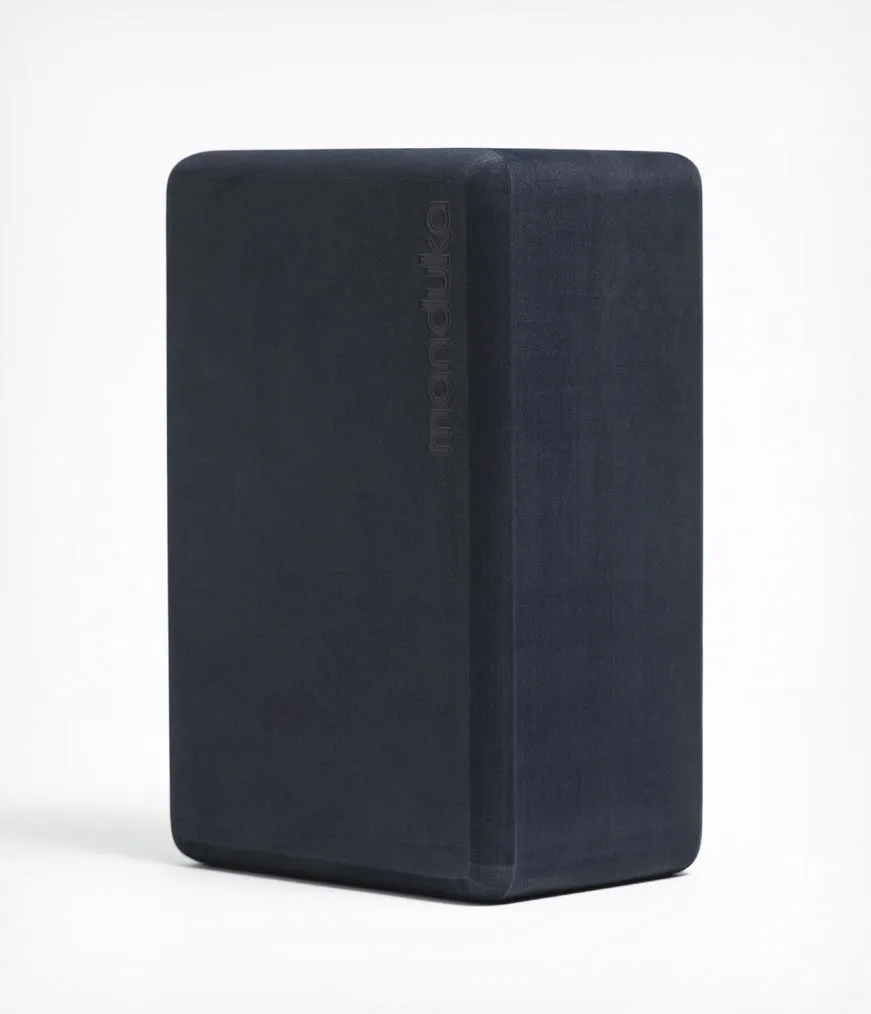 Manduka Recycled Foam Yoga Block - Midnight