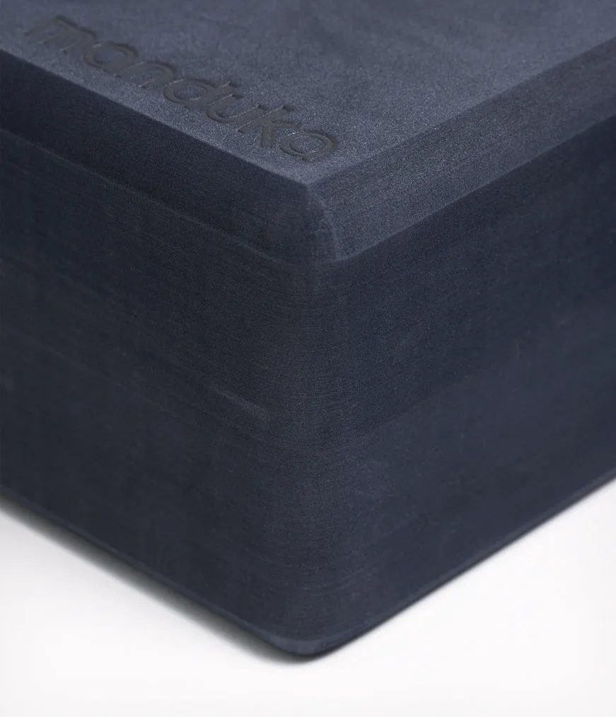 Manduka Recycled Foam Yoga Block - Midnight