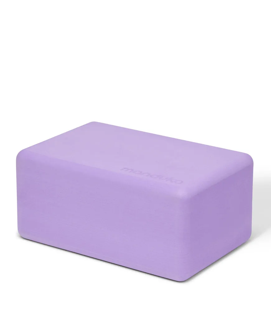 Manduka Recycled Foam Yoga Block - Paisley Purple