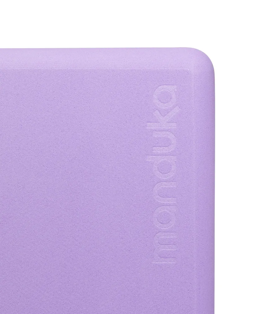 Manduka Recycled Foam Yoga Block - Paisley Purple