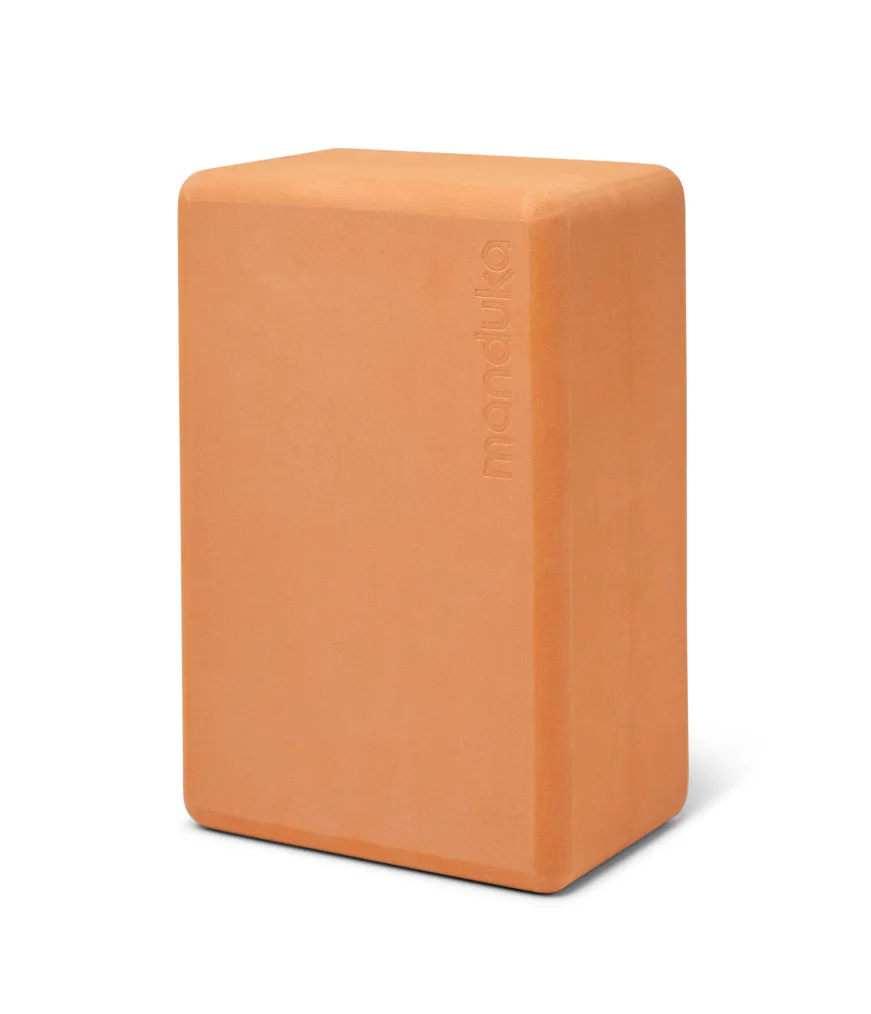 Manduka Recycled Foam Yoga Block - Papaya