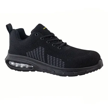 Maxsteel Lightweight Breathable Flyknit Safety Trainers With Bubble Sole