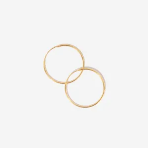 Medium Thin Endless Hoops