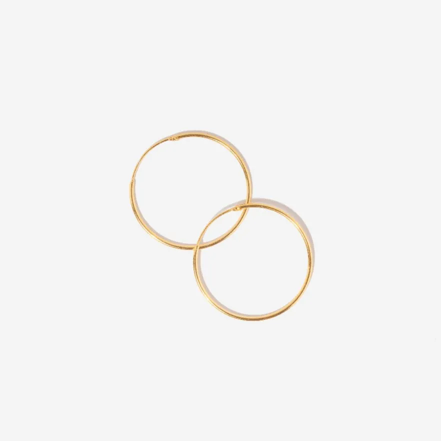 Medium Thin Endless Hoops