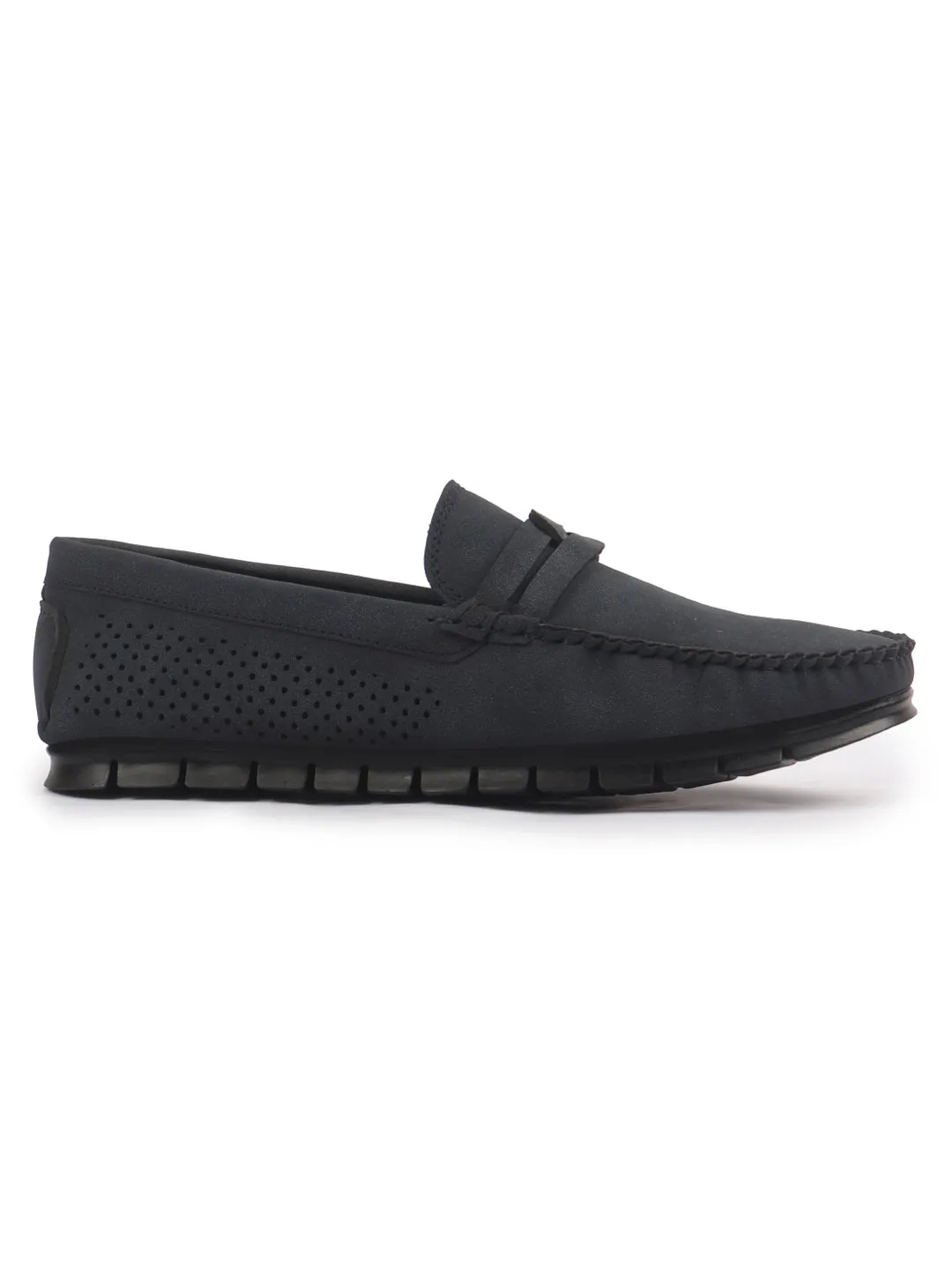 Men Suede Caual Slip-On Shoe Driving Loafers Anti Skid Sole Breathable with Memory Cushioned Insole