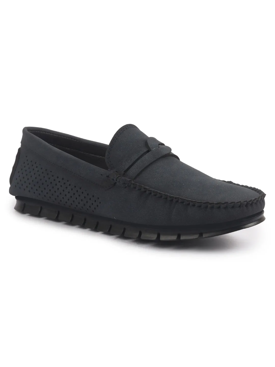 Men Suede Caual Slip-On Shoe Driving Loafers Anti Skid Sole Breathable with Memory Cushioned Insole