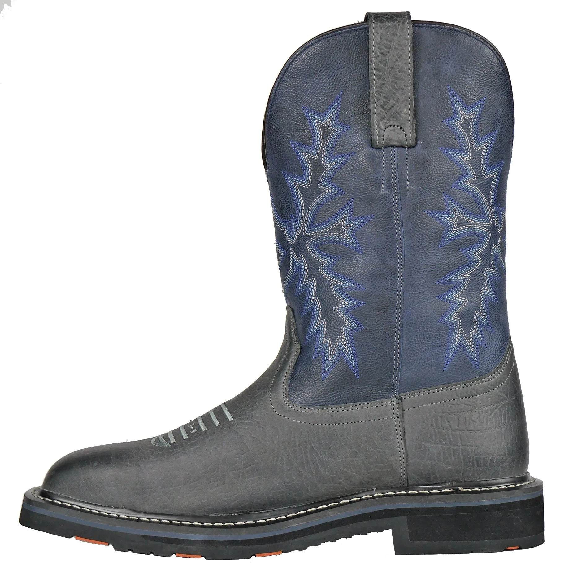 Men's Hoss Hunch Navy, EH, SR, Pull On Western Composite Toe Boot